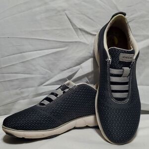 Geox espira Italian workout shoes mesh leather grey euc